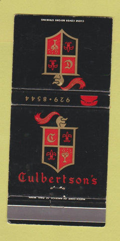 Matchbook Cover - Culbertson's St Louis Park MN WEAR 30 Strike