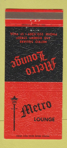 Matchbook Cover - Metro Lounge St Paul MN 30 Strike