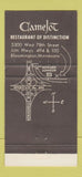 Matchbook Cover - Hans Skalle's Camelot Bloomington MN WEAR 30 Strike