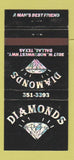 Matchbook Cover - Diamond's Strip Club? Dallas TX 30 Strike