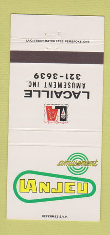 Matchbook Cover - Lacaille Amusement Lanjeu 30 Strike