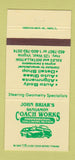 Matchbook Cover - John Briar's Auto Body West VA 30 Strike