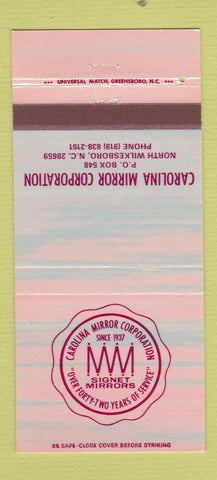 Matchbook Cover - Carolina Mirror Corporation North Wilkesboro NC 30 Strike