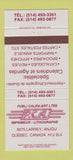 Matchbook Cover - Publi Calen Art Ltee Anjou QC 30 Strike