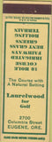Matchbook Cover - Laurelwood Golf Eugene OR