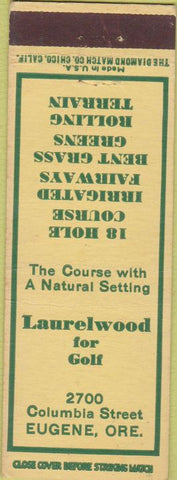 Matchbook Cover - Laurelwood Golf Eugene OR