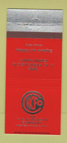 Matchbook Cover - HK Fergson Company Morrison Knudsen 30 Strike
