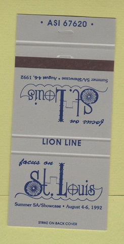 Matchbook Cover - Focus on St Louis MO 1992 Showcase 30 Strike