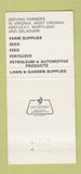 Matchbook Cover - Howard County Petroleum Ellicott City MD  30 Strike