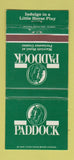 Matchbook Cover - Paddock Marriott Hotel  30 Strike