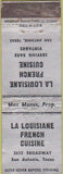 Matchbook Cover - La Louisiane French Restaurant San Antonio TX WORN
