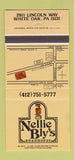 Matchbook Cover - Nellie Bly's Roadhouse White Oak PA 30 Strike