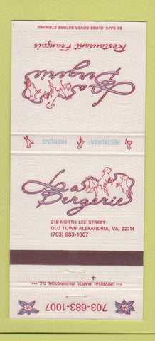 Matchbook Cover - La Bergerie Restaurant French Alexandria VA 30 Strike