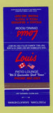Matchbook Cover - Louis Dining Room Posetown SK 30 Strike