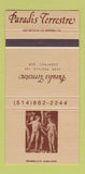 Matchbook Cover - Paradis Terrestre Chertney QC 30 Strike
