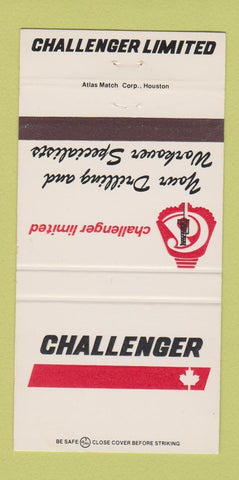 Matchbook Cover - Challenger Limited Drilling Athens Greece 30 Strike