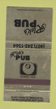 Matchbook Cover - Rick's Pub Melbourne FL billiards WEAR 30 Strike