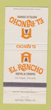 Matchbook Cover - El Rancho Hotel Casino Las Vegas NV 30 Strike
