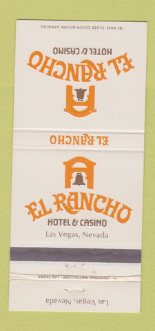 Matchbook Cover - El Rancho Hotel Casino Las Vegas NV 30 Strike