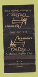 Matchbook Cover - ON Statge Supper Club musical New York City WORN 30 Strike