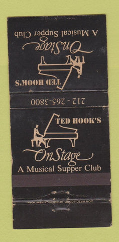 Matchbook Cover - ON Statge Supper Club musical New York City WORN 30 Strike