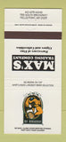 Matchbook Cover - Max's Trading Cigars Fells Point MD 30 Strike