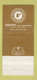 Matchbook Cover - Froedtert Malt Corp Milwaukee WI beer 30 Strike