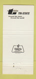 Matchbook Cover - Tri State Oil Tool Bossier City LA 30 Strike