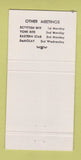 Matchbook Cover - Masonic Temple Cheyenne WY RED WEAR 30 Strike