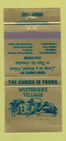 Matchbook Cover - Westbrooke Village  Apartments Queeny Township MO 30 Strike