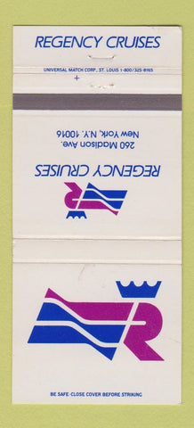 Matchbook Cover - Regency Cruises New York City 30 Strike