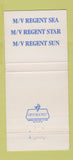 Matchbook Cover - Regency Cruises New York City 30 Strike