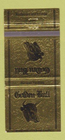 Matchbook Cover - Golden Bull Restaurant Gaithersburg MD 30 Strike