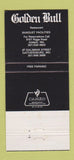Matchbook Cover - Golden Bull Restaurant Gaithersburg MD 30 Strike