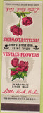 Matchbook Cover - Vestal's Flowers Rose Little Rock AR
