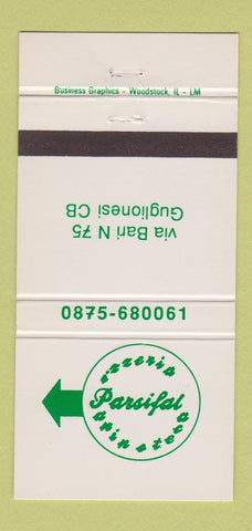 Matchbook Cover - Parsifal Pizza Guglionesi CB 30 Strike
