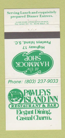 Matchbook Cover - Pawleys Island Inn SC Hammock Shop 30 Strike