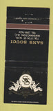 Matchbook Cover - Sans Souci Washington DC WEAR 30 Strike