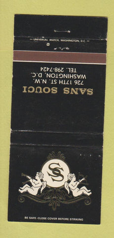 Matchbook Cover - Sans Souci Washington DC WEAR 30 Strike