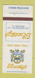 Matchbook Cover - L Escargot French Restaurant Washington DC 30 Strike