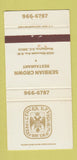 Matchbook Cover - Serbian Crown Restaurant Washington DC 30 Strike