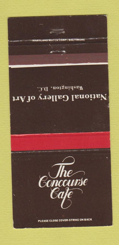 Matchbook Cover - The Concourse Cafe Washington DC Art Gallery WEAR 30 Strike