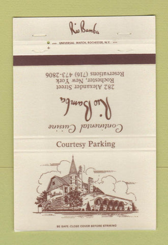 Matchbook Cover - Rio Bamba Restaurant Rochester NY 40 Strike