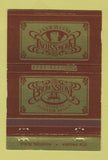 Matchbook Cover - The Brownstone Restaurant Houston TX 40 Strike