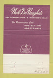 Matchbook Cover - Neil De Vaughn's Restaurant Monterey CA 40 Strike