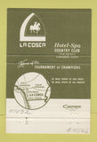 Matchbook Cover - La Costa Hotel Spa Carlsbad CA 40 Strike