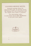 Matchbook Cover - Covered Bridge Motel Jackson NH 40 Strike