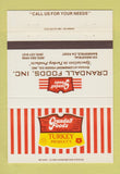 Matchbook Cover - Crandall Foods Longmont Bakersfield CA Turkey 40 Strike