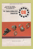Matchbook Cover - Bearings Distributors Youngstown OH WEAR 40 Strike