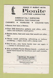 Matchbook Cover - Pionite Laminates furniture Los Angeles CA 40 Strike